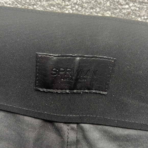 Sprwmn cropped leather pull on pant - Picture 4 of 6